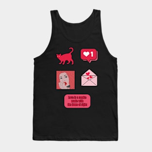 Valentines day sticker pack Tank Top